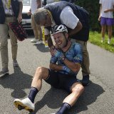 Meurtri sur le dernier Tour, Cavendish rempile bien pour une 18e saison KEYSTONE/AP/THIBAULT CAMUS